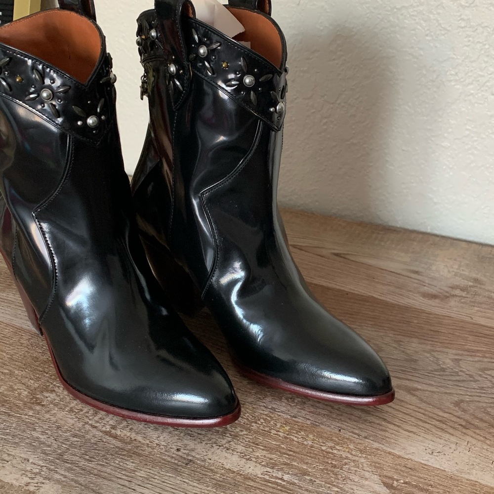 NWOT Coach Western Black Bootie - Picture 10 of 11
